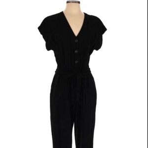 GAP Black Jumpsuit 100% Rayon Size Small (6)